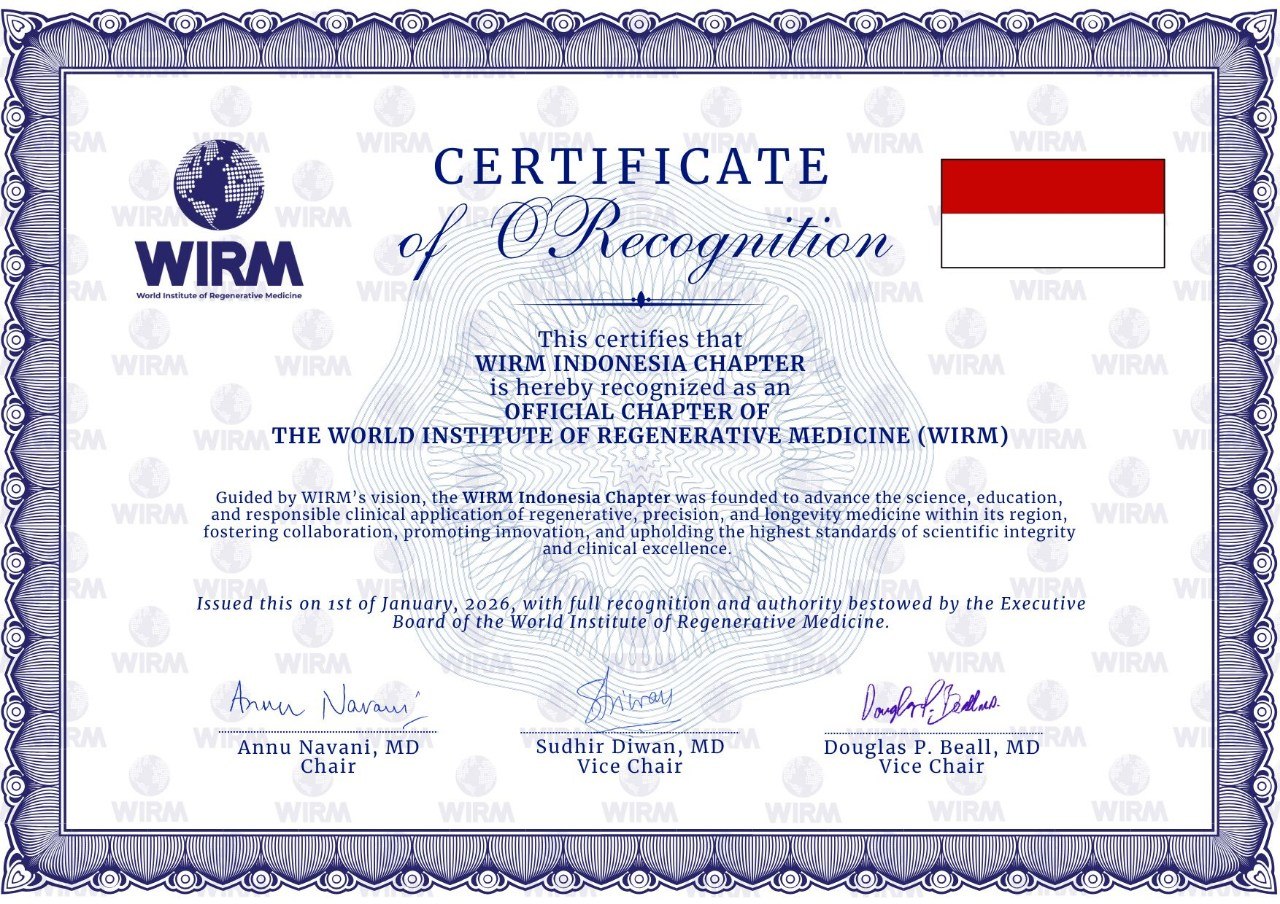 Certificate of Official Recognition — WIRM Indonesia Chapter